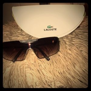 Lacoste Sunglasses with White Leather Case